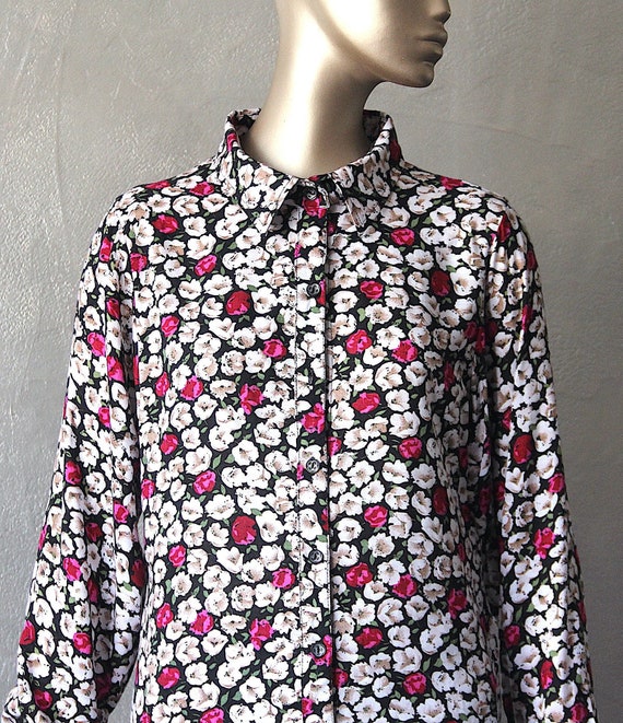 Liberty style floral 80's blouse - image 1