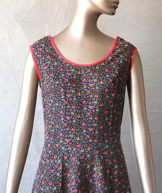 Robe Ports 1961 En Coton Cognac - Taille 6, Sans Manches, Longueur Genoux, Excellent état