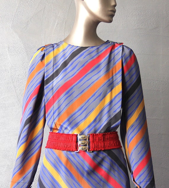 80'S graphic print dress - image 1