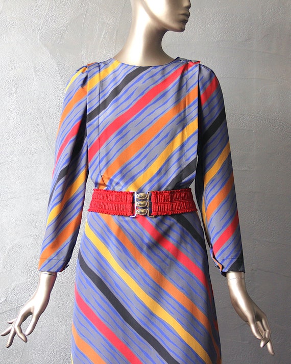 80'S graphic print dress - image 6