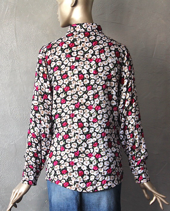 Liberty style floral 80's blouse - image 9