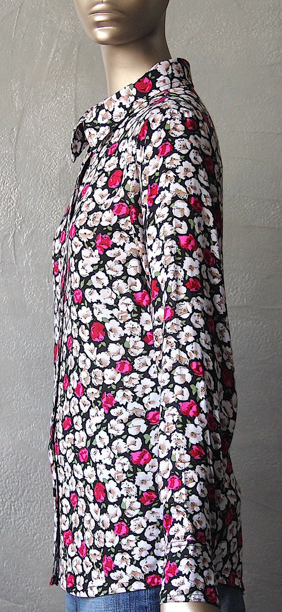 Liberty style floral 80's blouse - image 8