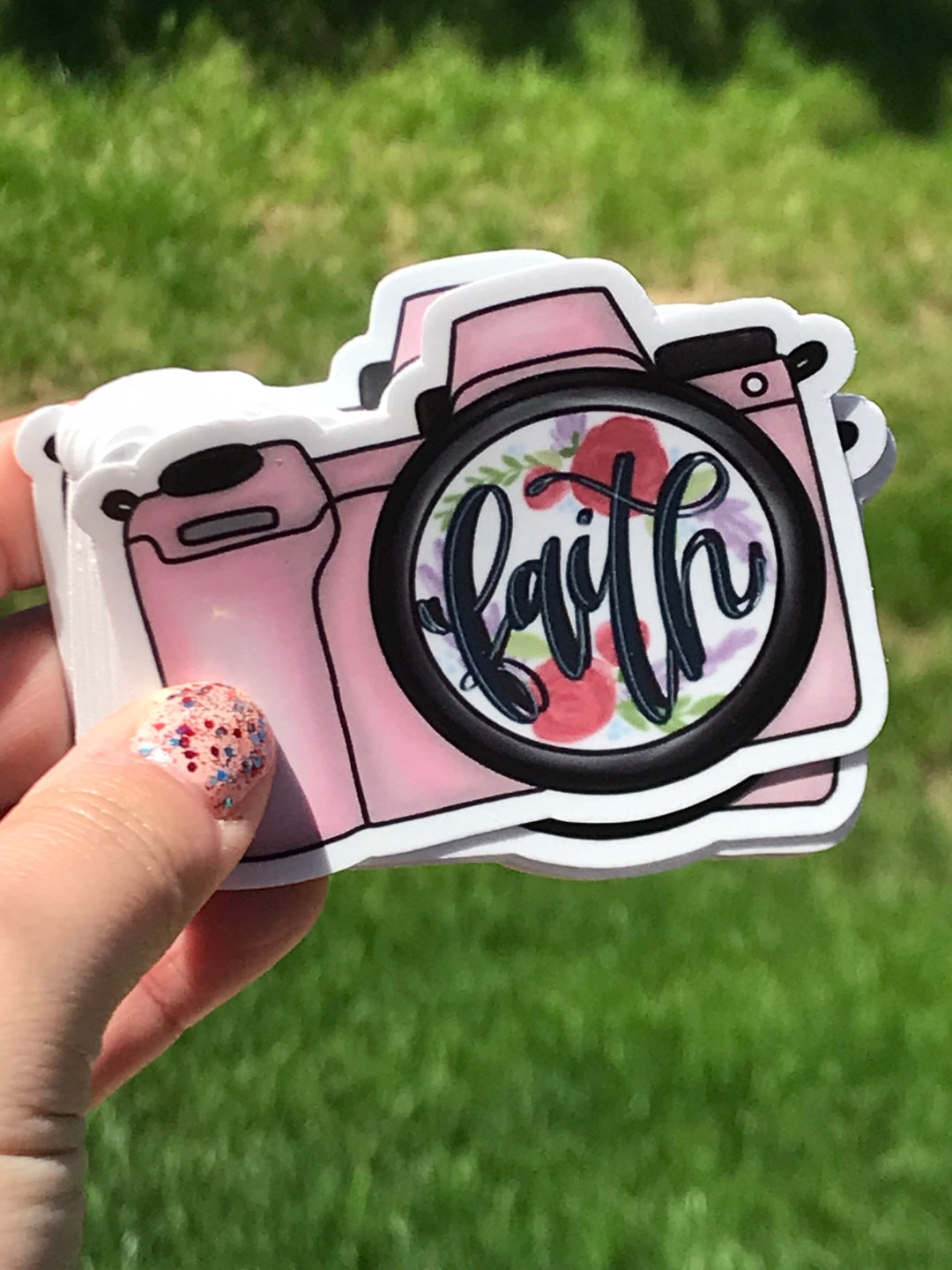 Faith Lens Sticker - Waterproof Camera Decal - Etsy