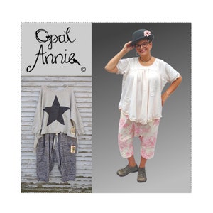 KNICKERBOCKERS drop crotch french work pant pdf sewing pattern image 1