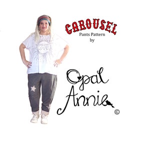 CAROUSEL Pants Sewing Pattern PDF Plus Size Included