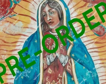 PRE-ORDER Our Lady of Guadalupe Fabric Applique Original Artwork Large Scale