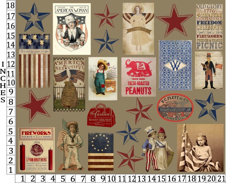 FÖRBESTÄLL AMERICANA Tygapplikation Fri frakt i USA bild 3