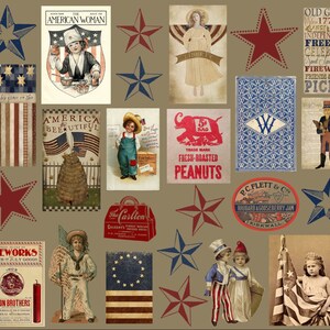 FÖRBESTÄLL AMERICANA Tygapplikation Fri frakt i USA bild 2