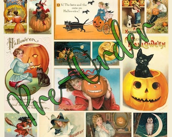 PRE-ORDER A Vintage HALLOWEEN Fabric Applique Free U S Shipping