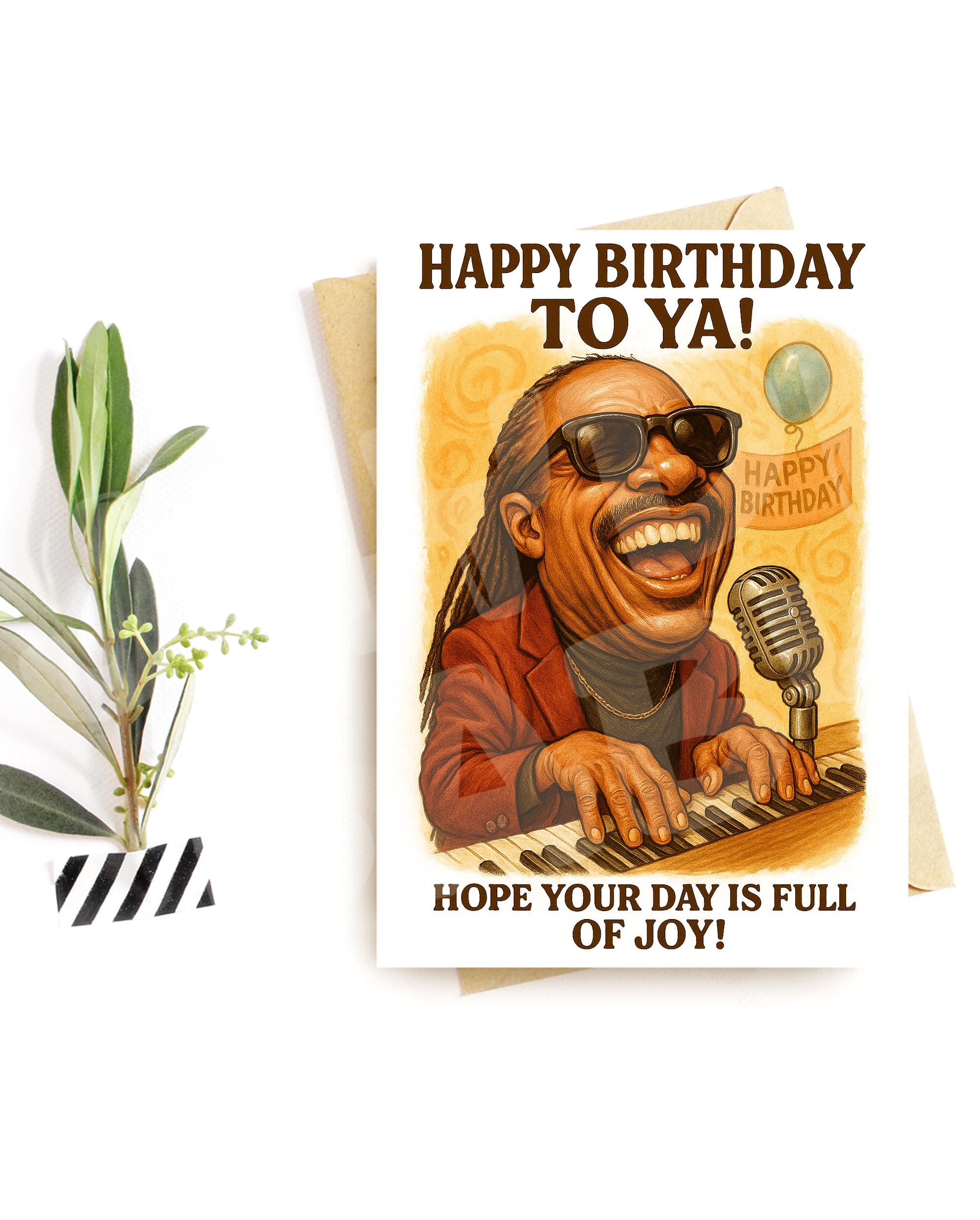 Funny Music Birthday Card – Soul Music Lover Gift for Him or Her
