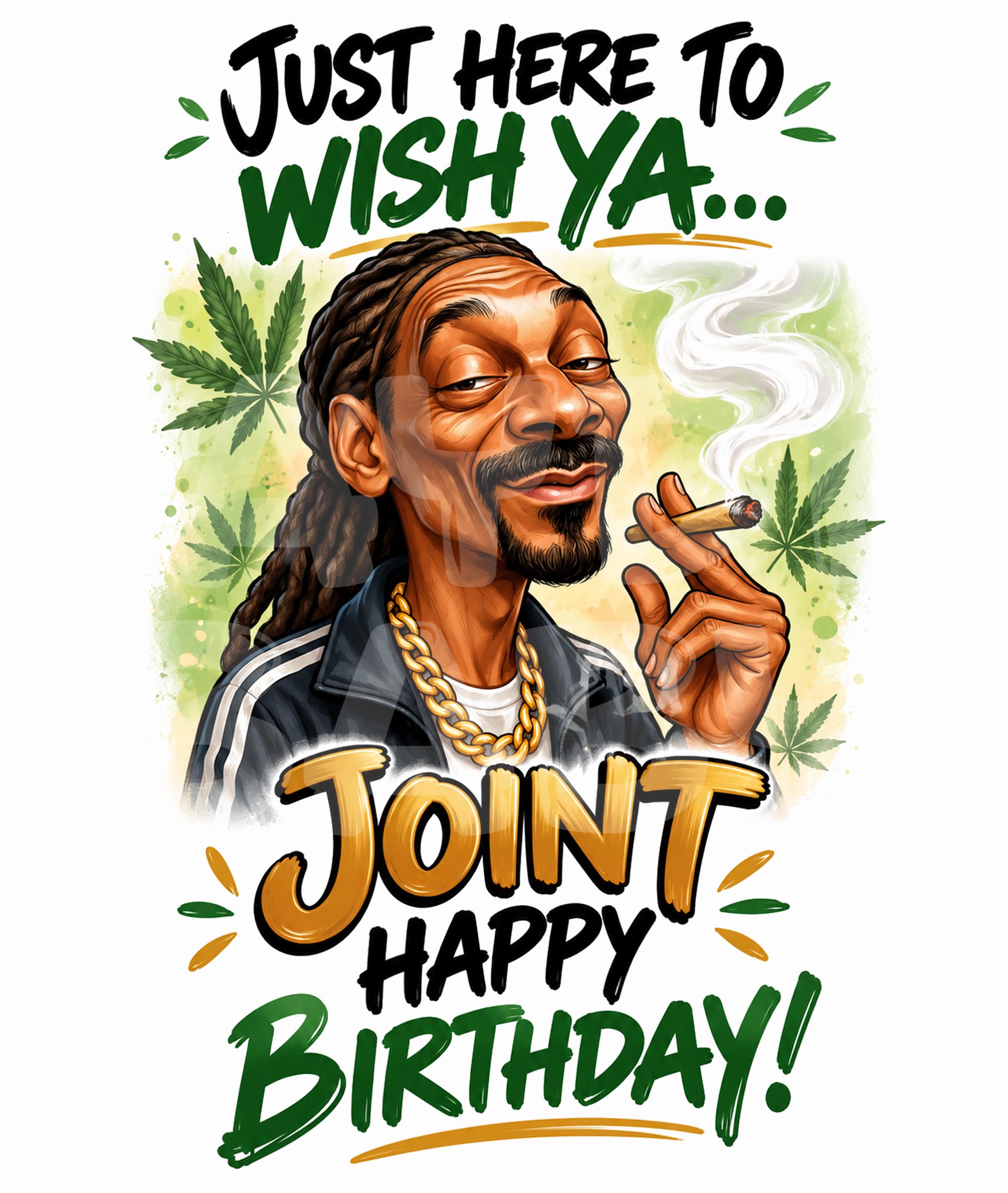 Funny Stoner Birthday Card for Him, 420 Weed Humor, Hip Hop