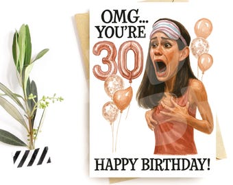 Funny 30th Birthday Card – Inspired by 13 Going On 30 Vibes – Dirty Thirty Greeting – Flirty Card for Her or Best Friend Gift