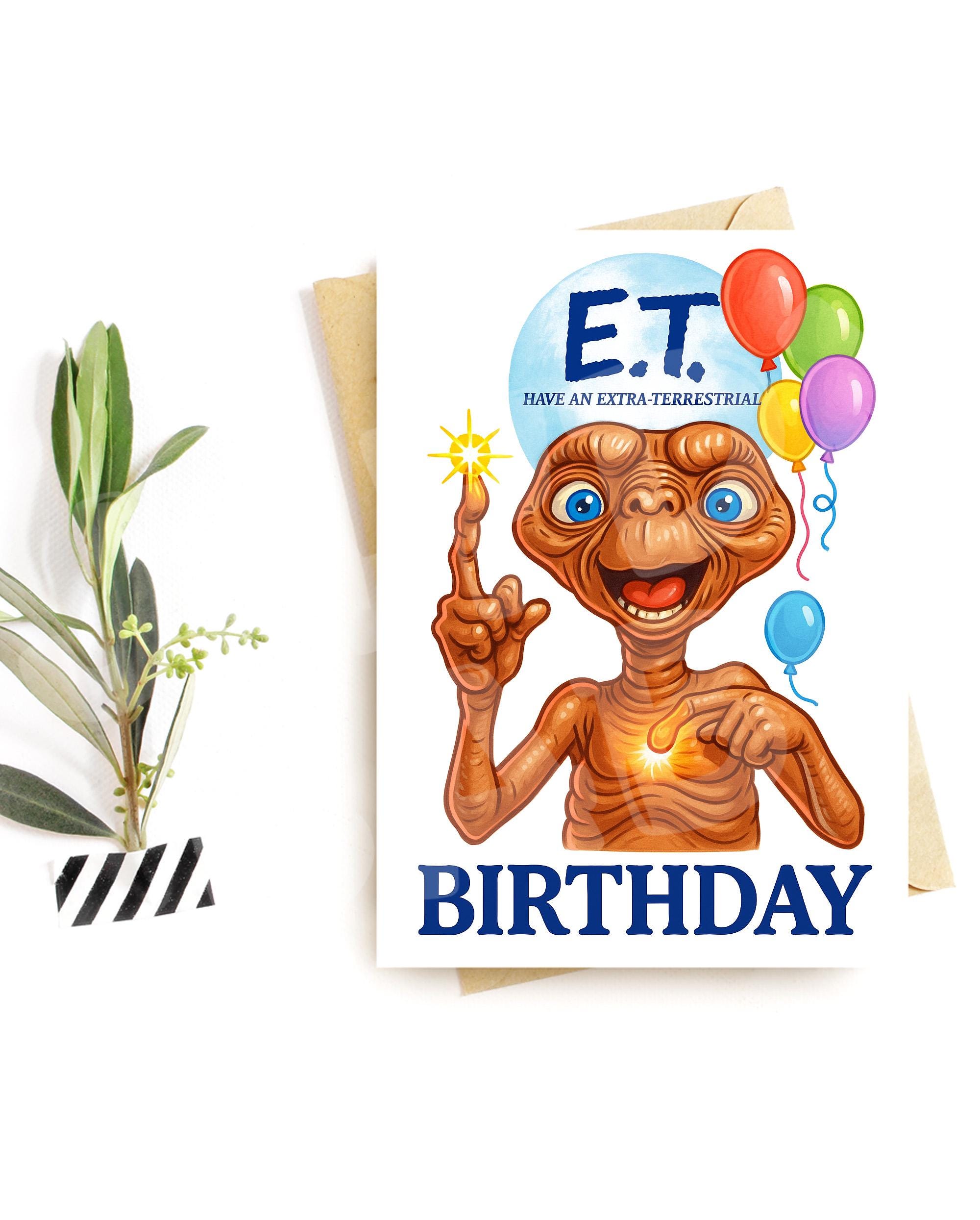 Funny Alien Birthday Card – Sci-fi 80s Movie Parody - Etsy