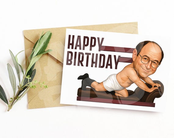 Funny Caricature Birthday Card – Adult Humor Parody
