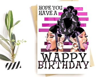 Funny Birthday Card | W A P P Y Card | Birthday Card For Best Friend | BFF Card | Gift For Him | Humor Birthday Card | Gift Idea