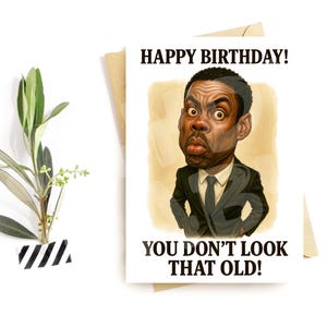 Carte d'anniversaire amusante pour lui - Humour pince-sans-rire - Blague exagérée sur le vieillissement