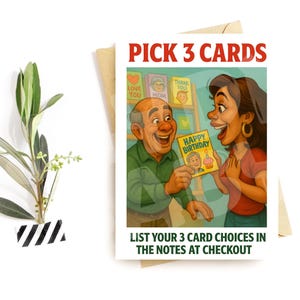 Ensemble de cartes de vœux à agencer et à agencer – Choisissez au choix 3 cartes amusantes | Lot de cartes imprimées par Jaydn Baby LLC