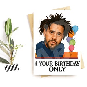 Divertida tarjeta de cumpleaños de rap: parodia de "Solo para tu cumpleaños" - Tarjeta con un toque triste de rapero para él o ella