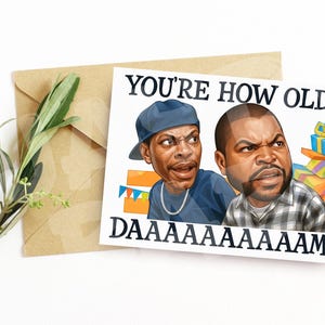 Drôle « Vous avez quel âge ? » Carte d'anniversaire – DAAAAAAAMN ! Parodie pour les amis ou la famille