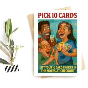 Funny Card Bundle – 10 Pack Greeting Cards – Adult Humor Parody Multipack – Cheeky All Occasion Card Set