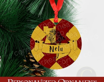 HP Personalized Ornaments | Personalized Christmas Gift | Wizard Ornament | Ornament Set | Christmas Ornaments | Christmas Gift |