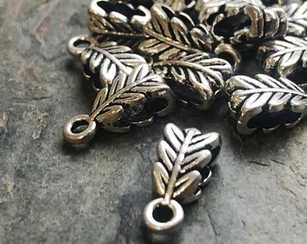 Leaf Bails Set Of 10 For Jewellery Making Bracelets /& Necklaces