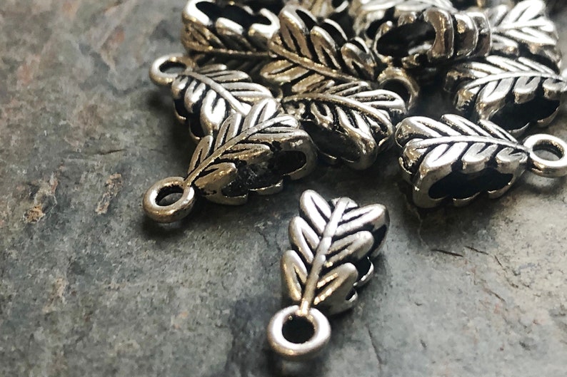 Leaf Bails Set Of 10 For Jewellery Making Bracelets /& Necklaces