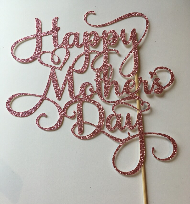 Download Happy Mother's Day Cake Topper Flourish Style | Etsy
