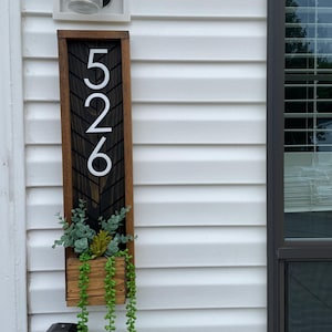 Fairview Address Planter Plaque