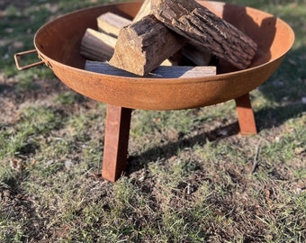 Middleton Steel Fire Pit Bowl for Patio or Porch - Outdoor Backyard Firepit SD
