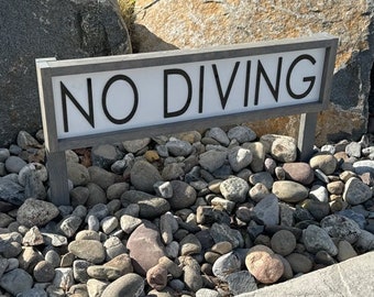 Buy No Diving Sign, Swimming Pool Signs, Pool Signs, Pool Decor