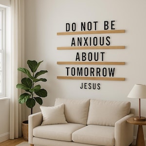Jesus Wall Art | Christian Scripture Sign | Religious Home Decor