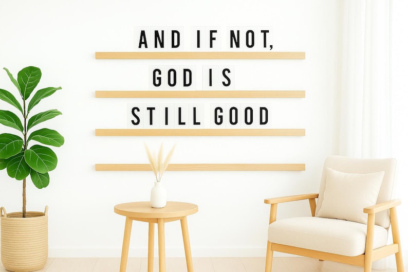 Christian Home Decor: Inspirational Bible Verse Wall Art, Letterboard ...