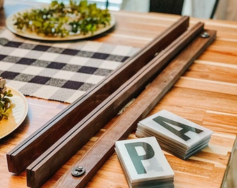 XL Letterboard Sign – Personalized Rustic Wood Office Decor