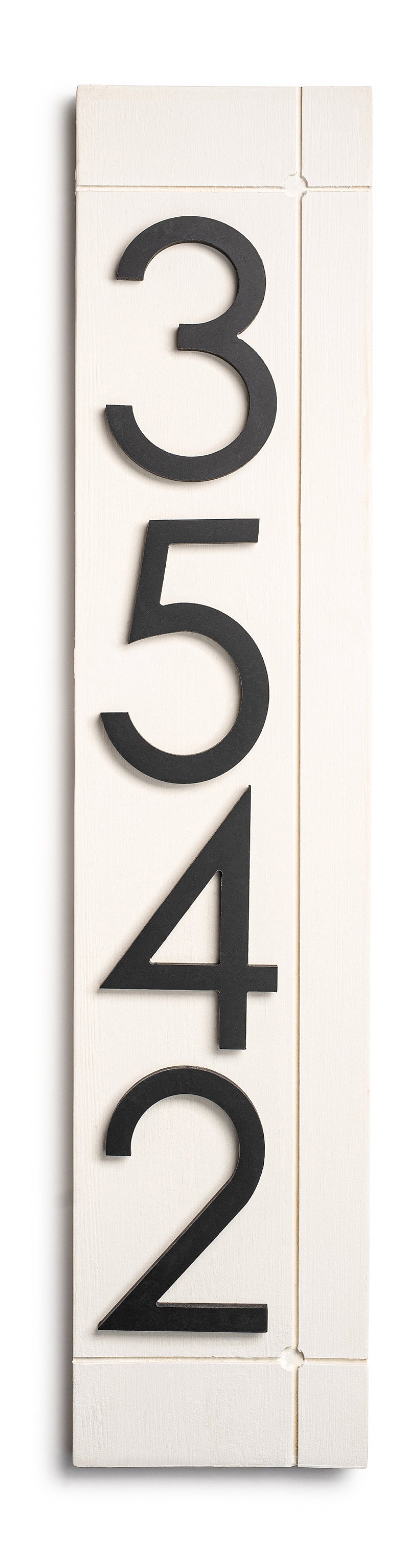 Laurel vertical address sign for house, modern address plaque, house numbers for outside, large address numbers, personalized address sign image 6