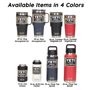 Personalized WATER POLO Coach or Player Gift, Laser Engraved YETI Tumblers, Mugs with Handles, Can Colsters and Chug Bottles image 2