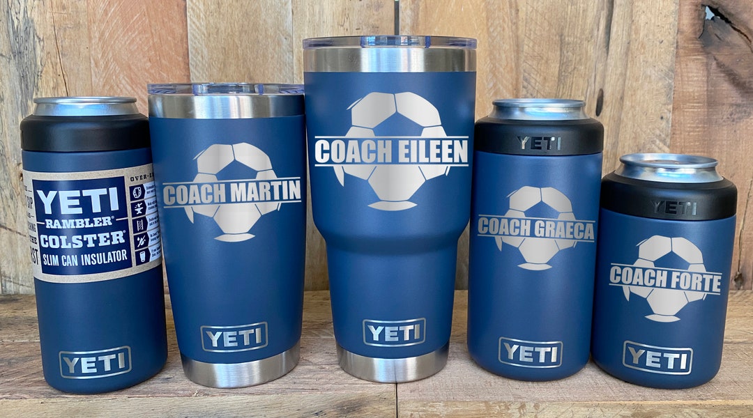 YETI Stainless Steel Tumbler Laser Engraved 20 or 30 Oz and Colsters