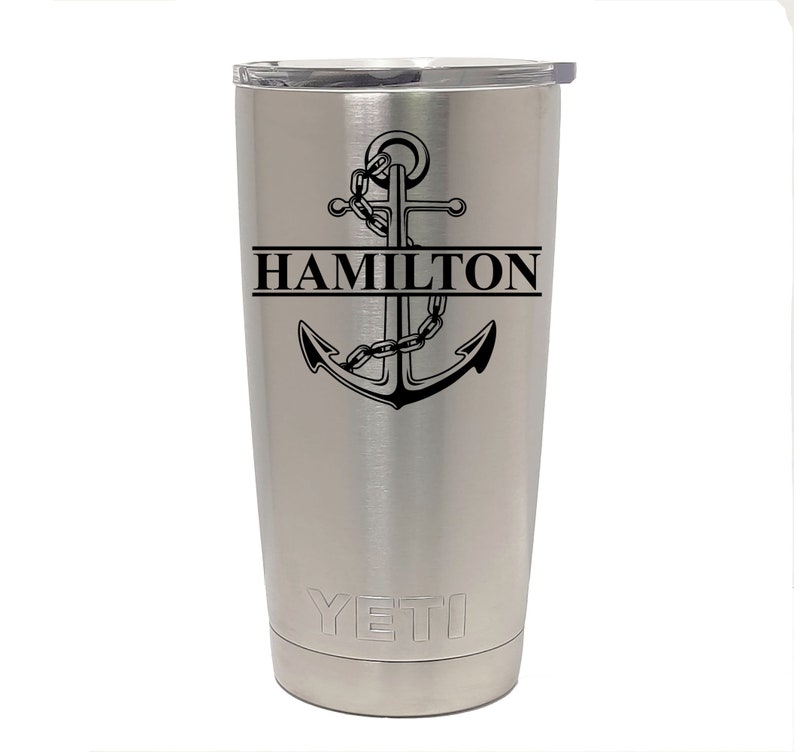 YETI Black Stainless Steel Tumbler Laser Engraved 20 or 30 Oz. Etsy