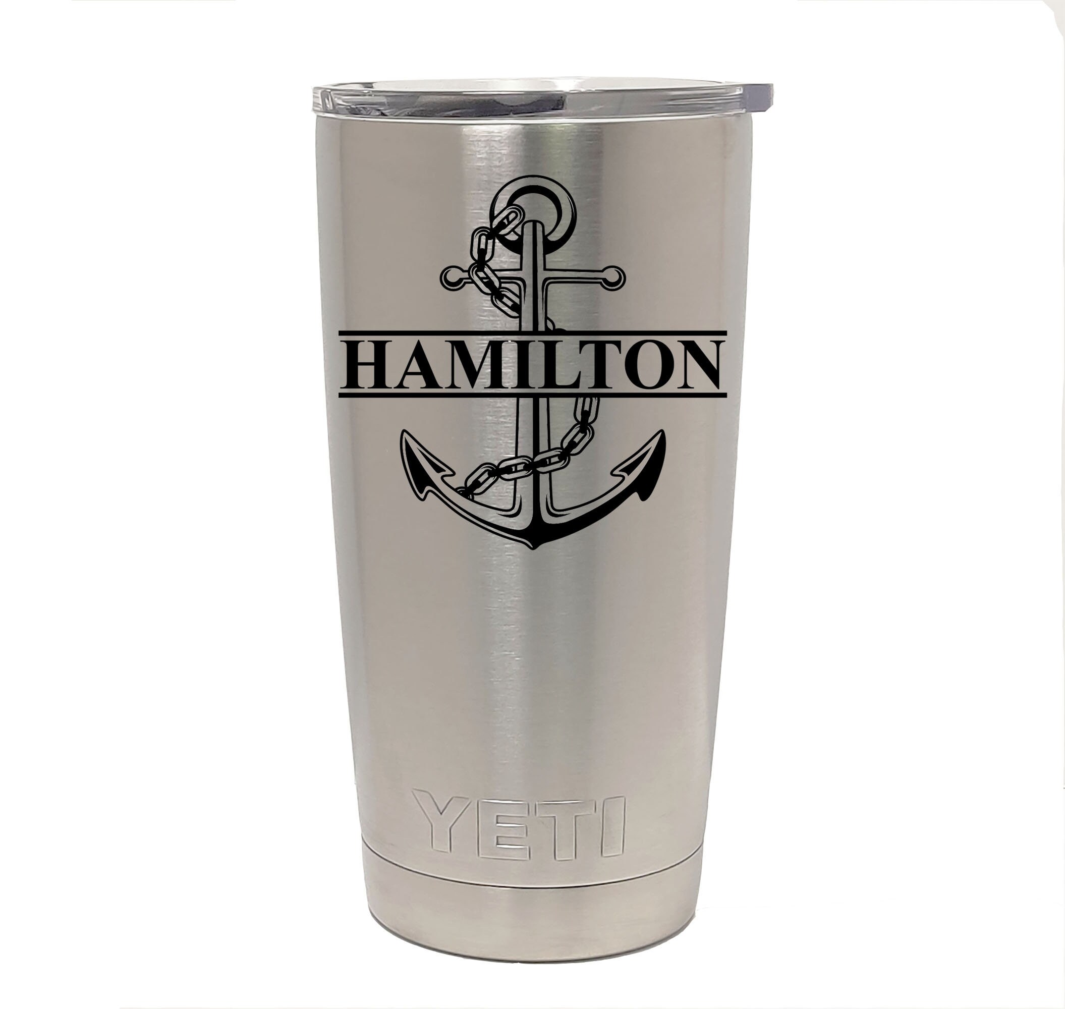 YETI Black Stainless Steel Tumbler Laser Engraved 20 or 30 Oz. Etsy