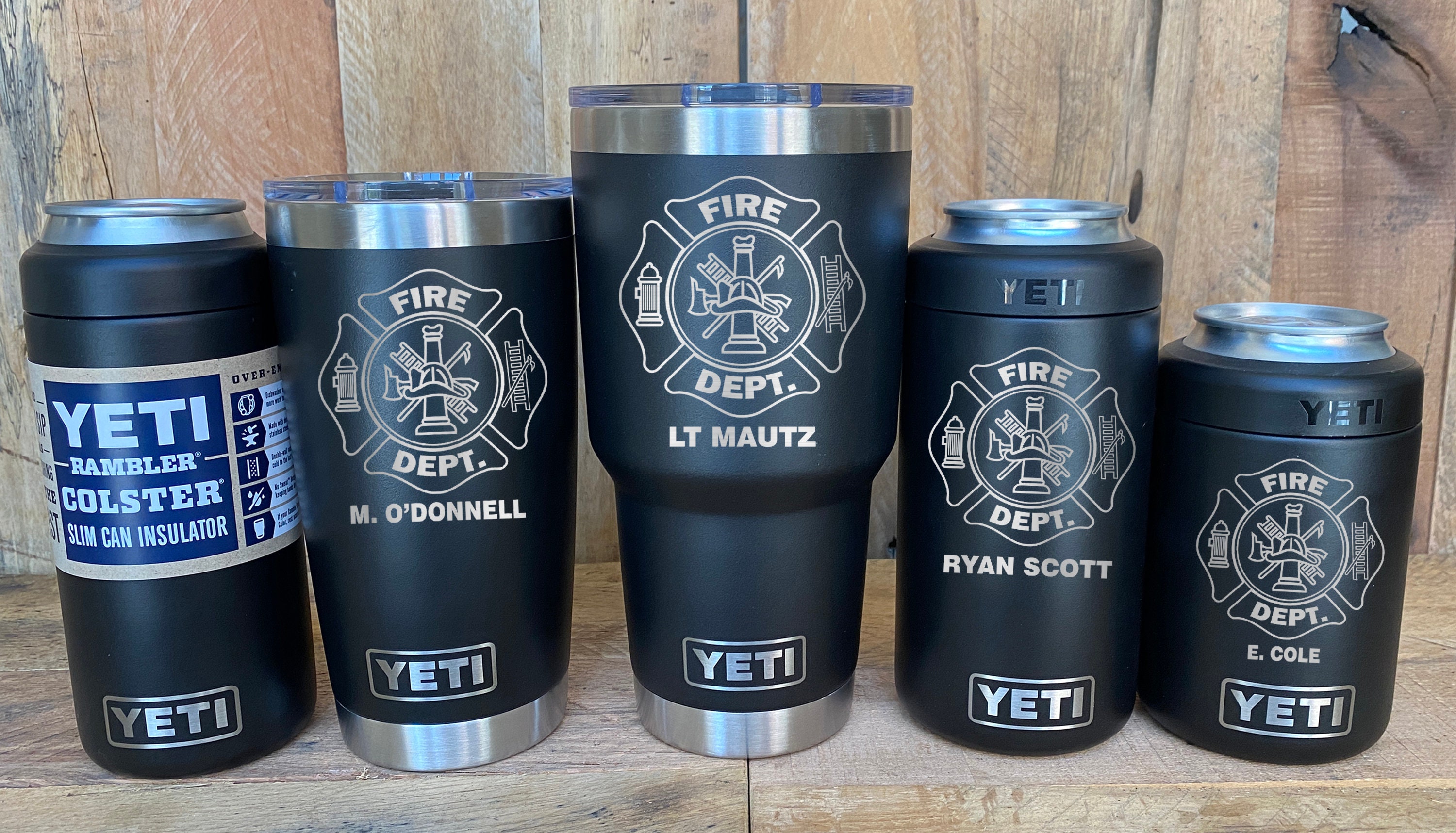 Yeti- Bulk Custom Engraved Yeti 20oz Rambler Tumbler - Campfire