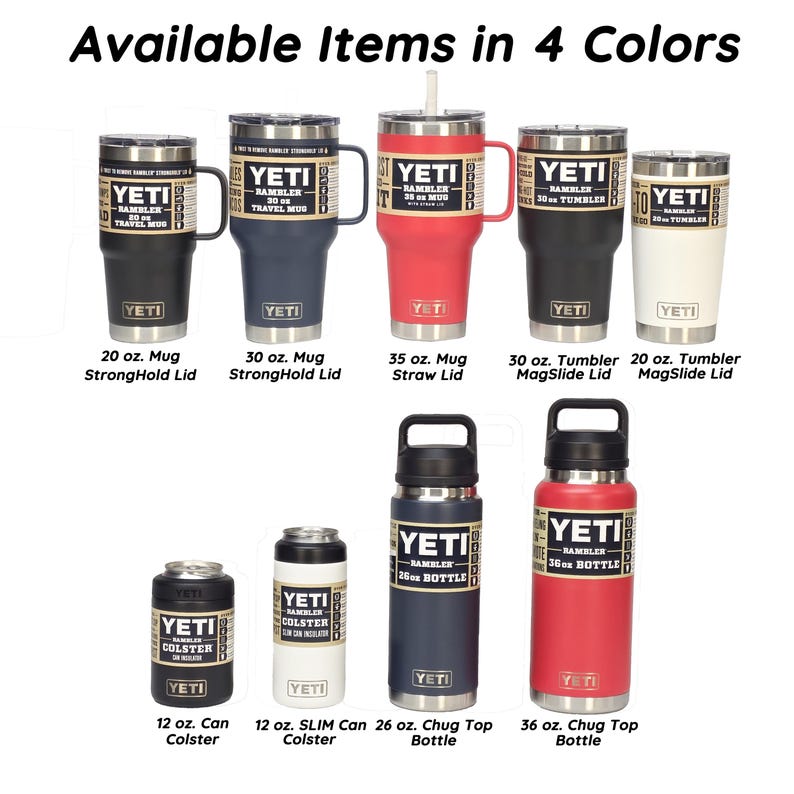 YETI Personalized HOCKEY Player, Coach Gift - Laser Engraved Tumblers, Mugs with Handles, Can Colsters and Bottles, select colors image 2
