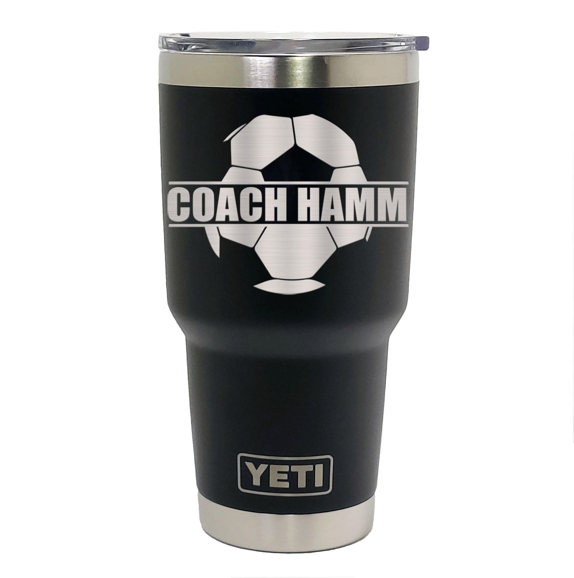 YETI Black Stainless Steel Tumbler Laser Engraved 20 or 30 oz. - Pers…