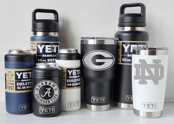 YETI Stainless Steel Tumbler Laser Engraved 20 or 30 Oz, Colsters