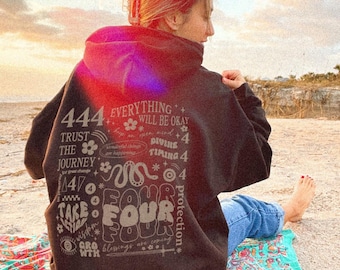 Angel Number Hoodie 444 Hoodie Angel Number 444 Shirt Angel Number Sweatshirt