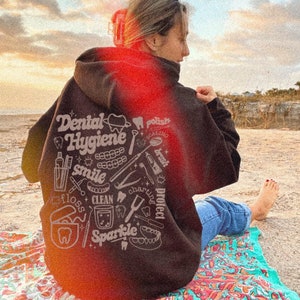 Sweat-shirt à capuche dentaire Sweat-shirt hygiène dentaire Cadeaux hygiène dentaire Sweat-shirt hygiéniste dentaire Cadeaux RDH étudiant en hygiène dentaire Chemise dentaire