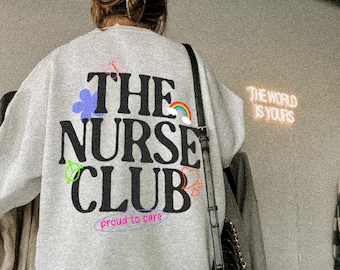 Sudadera de enfermera orgullosa. Sudadera de enfermera orgullosa. Apoyo transgénero. Camiseta de orgullo sutil. Sudadera de enfermera orgullosa. Sudadera Kidcore. Mercancía de orgullo sutil de enfermera.