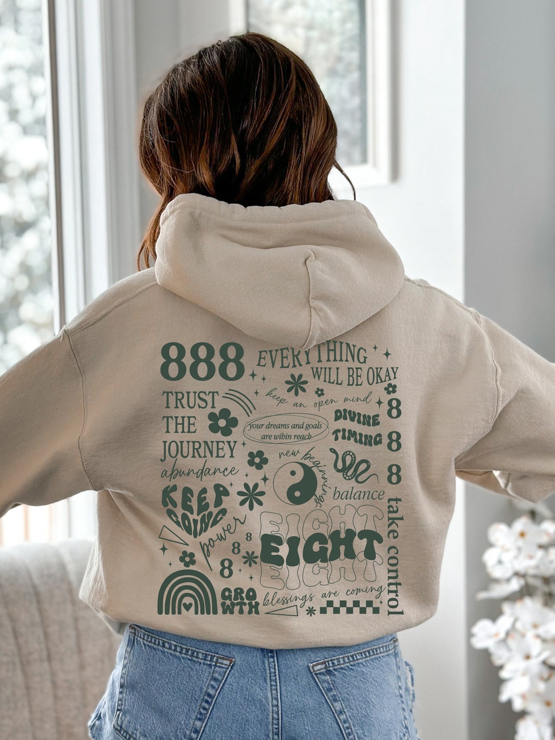 HOODHOOD ♥ 888 Angel Number Overfit T-shirt /追跡付 HOODHOOD ♥ 888 Angel Number Overfit T-shirt /追跡付