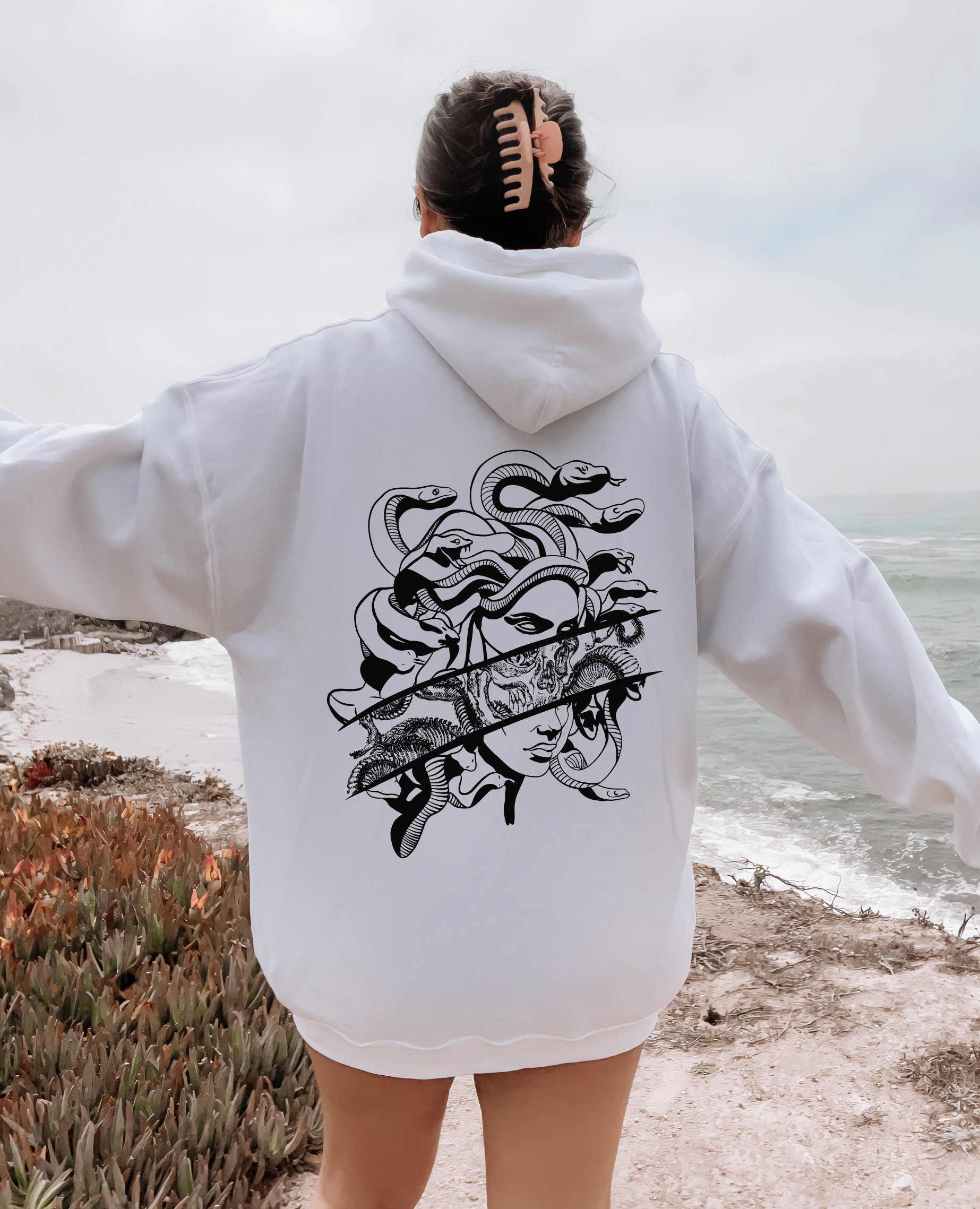 'Medusa' patch hoodie Sweatshirt