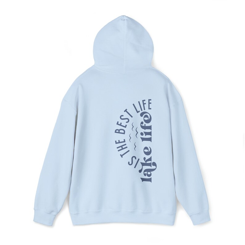 Sudadera con capucha Lake Life Sudadera con capucha Lake Life Sudadera con capucha para campista Conjunto de campista Sudadera con capucha verde bosque Light Blue