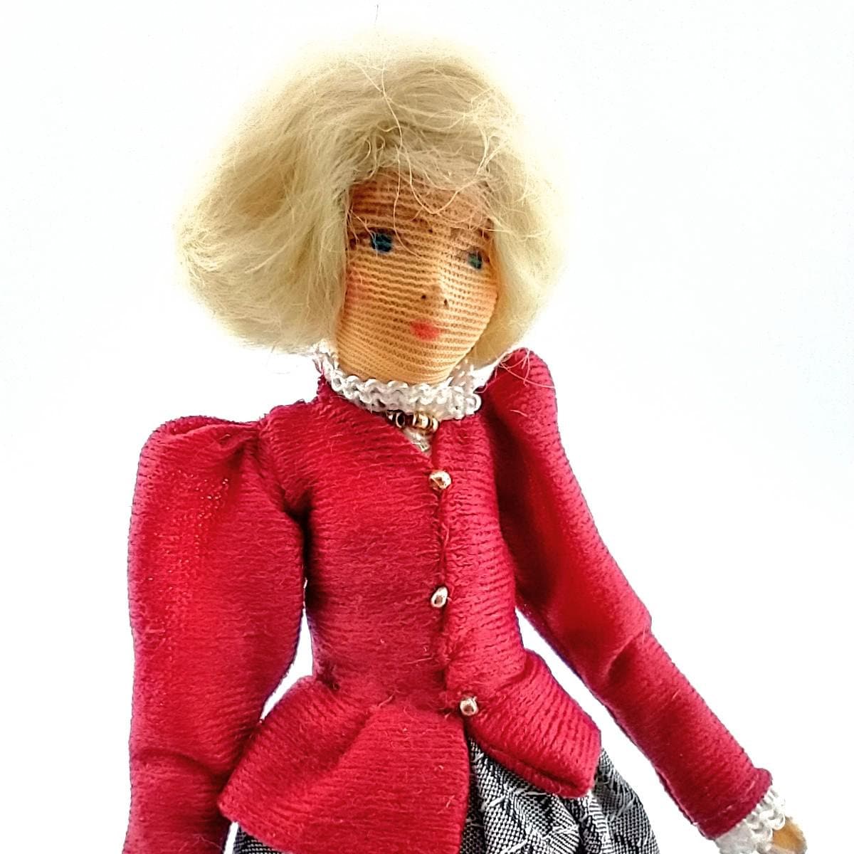 Vintage Erna Meyer Doll: 1980s Victorian Figurine, West Germany, 5 3/4"